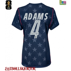 Förenta stater Tyler Adams #4 Bortatröja Dam VM 2026 Kortärmad